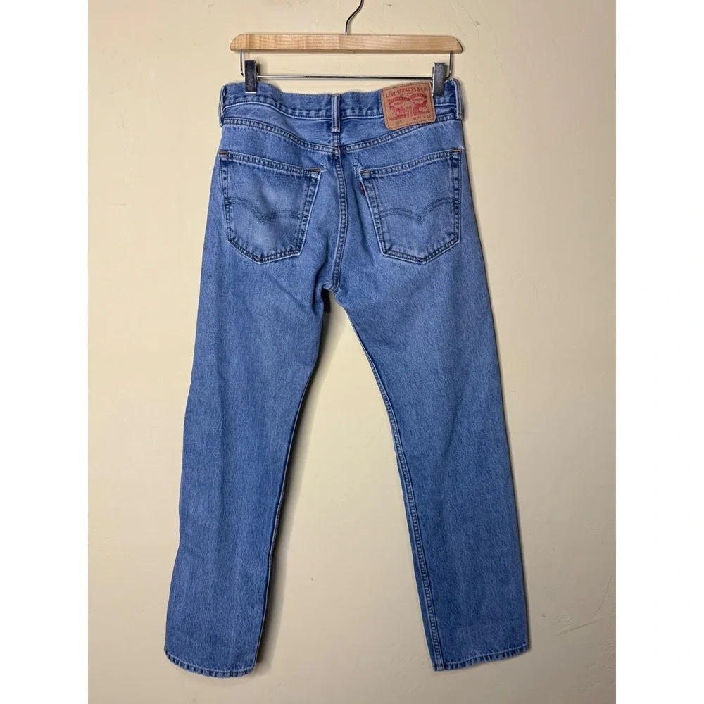 Levi's 505 Jeans Straight Leg‎ Light Wash Denim Classic Style Vintage 31 x32